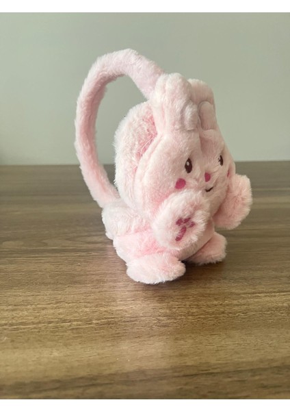 Kadın/kız Çocuk Tavşan Figürlü Soft Peluş Kışlık Kulaklık