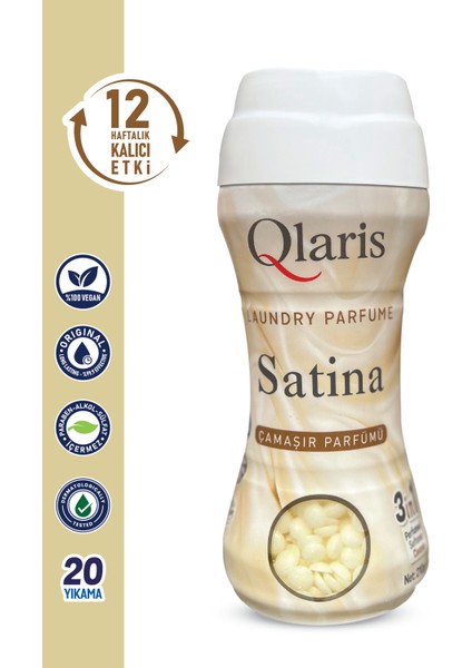 Vegan Formüllü Granül Çamaşır Parfümü & Çamaşır Yumuşatıcısı Satina 210 gr modelleri