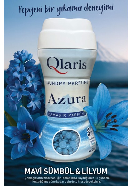 Vegan Formüllü Granül Çamaşır Parfümü & Çamaşır Yumuşatıcısı Azura 210 gr