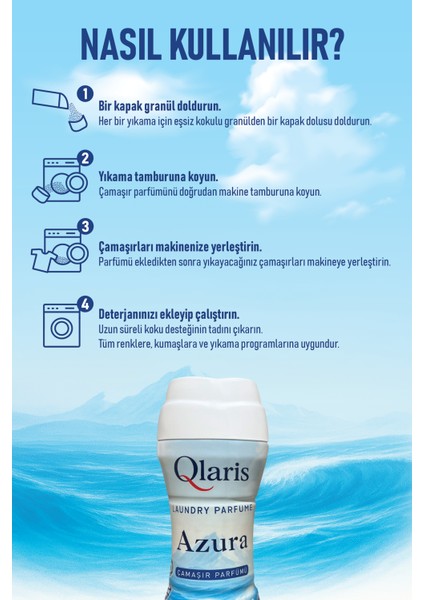 Vegan Formüllü Granül Çamaşır Parfümü & Çamaşır Yumuşatıcısı Azura 210 gr fiyatları