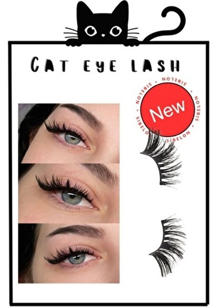 Yarım Boy Kedi Gözü Efekt Takma Kirpik Yumuşak ve Alerji Yapmayan 10 Defa Kullanım fiyatları