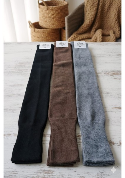 Yün Dizüstü Bayan Çorap 3 Lü Setler 36-41 Numara fiyatları