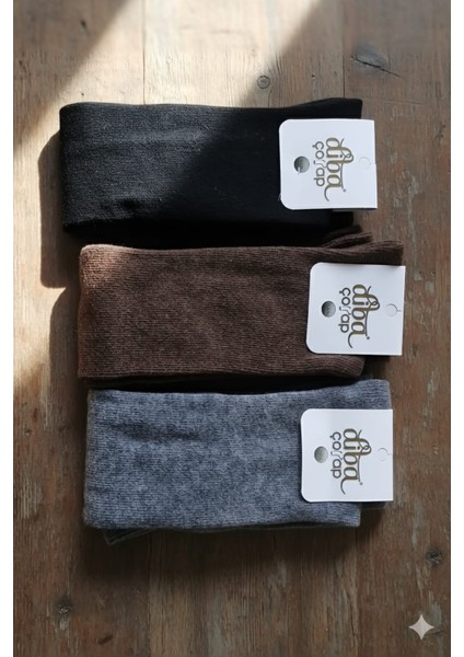 Yün Dizüstü Bayan Çorap 3 Lü Setler 36-41 Numara modelleri