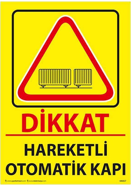 Dikkat Hareketli Otomatik Kapı