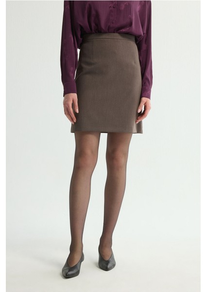 Gabardin Mini Etek A.kahve 127L8670006 modelleri