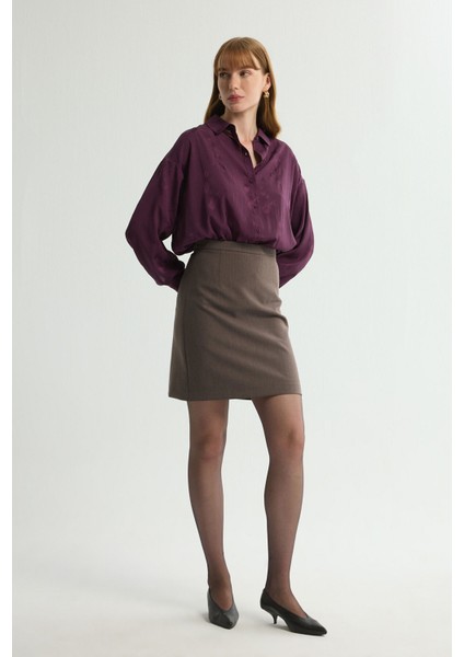 Gabardin Mini Etek A.kahve 127L8670006 fırsatları