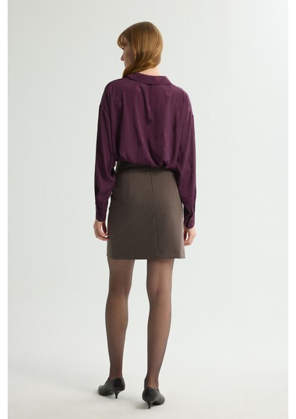 Gabardin Mini Etek A.kahve 127L8670006 indirimleri