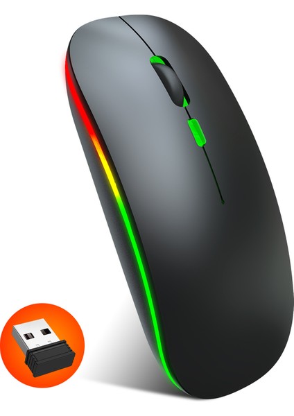 Renkli Rgb Arka Aydınlatmalı M40 Çift Modlu Kablosuz Fare (2.4g + Bluetooth), Ofis/ev Için Sessiz Tıklama, Dizüstü Bilgisayar/pc/tablet ile Uyumlu (Yurt Dışından) fiyatları