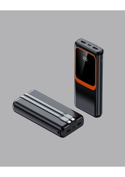 Buğz Powerbank 20000 Mah Dijital Ekranlı ve Çok Kablolu Hızlı Şarj Cihazı modelleri