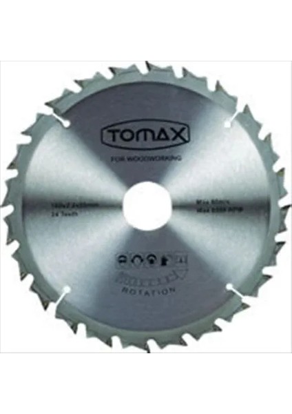 Tomax Sunta Kesme Testeresi (Elmaslı) 140/1,8 20 Göbek 24 T Diş