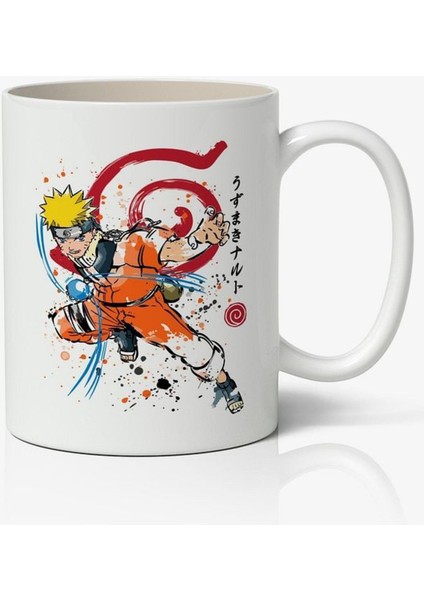 Naruto Anime Temalı Beyaz Kupa Bardak Sevgiliye Arkadaşa Hediye