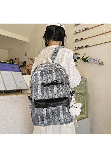 Polka Noktalı Kolej Tarzı Sırt Çantası Sevimli Ortaokul ve Lise Kızları Okul Çantası (Yurt Dışından) fiyatları