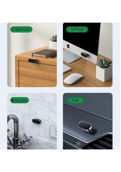 Yapışkanlı Mıknatıslı 360 Derece Dönebilen Araç Içi Telefon Tutucu Dikey ve Yatay Kullanılır Gri Cn fiyatları