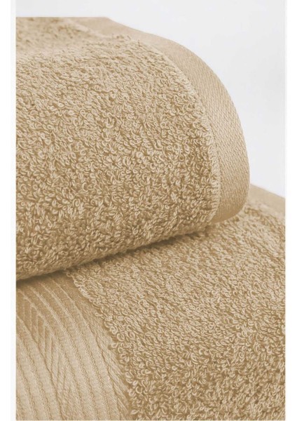 2 Parça Battal Lüks Premium Banyo Spa Havlu Takımı 90X170 cm Bej fiyatları