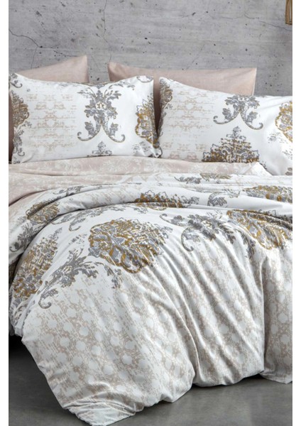 Çift Kişilik Nevresim Takımı Pamuklu Bej Asalet fiyatları