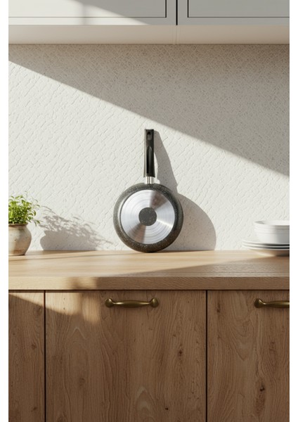 Athelas 3 Parça Tava ve Sahan Seti Gri (16-18-24 Cm) fırsatları