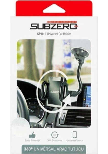 Üniversal Araç Içi Telefon Tutucu - 360 Döner Başlık - SP10 modelleri