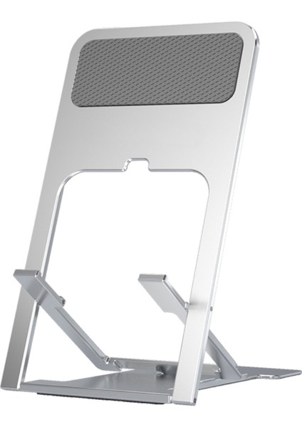 Ayarlanabilir Katlanabilir Masaüstü Telefon Tutucu Gri Plastik