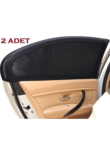 2 Li Oto Cam Güneşlik Araba Gölgelik Perde Araç Içi Yan Cam Pencere Güneşliği Arka Cam Kılıfı Örtüsü