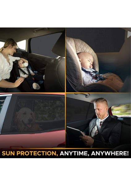 2 Li Oto Cam Güneşlik Araba Gölgelik Perde Araç Içi Yan Cam Pencere Güneşliği Arka Cam Kılıfı Örtüsü fırsatları