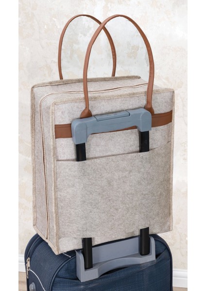 Deri Kulplu Ayakkabı Seyahat Çantası 04263 ( Lisinya ) indirimleri