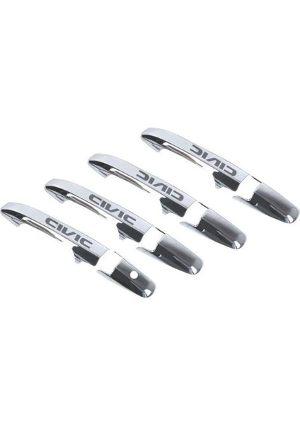 Honda Civic Krom Kapı Kolu Tk 2006-2011 4 Kapı Paslanmaz Çelik Yazılı