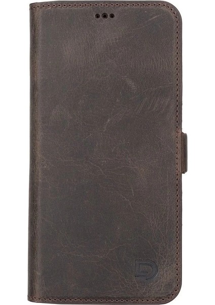 Apple iPhone 13 Pro Max Uyumlu Deri Cüzdanlı Kılıf Acı Kahve fiyatları