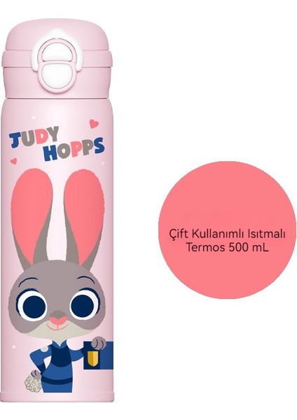 Çocuk Termos Bardağı Yüksek Görünümlü Sevimli Pipetli Su Bardağı Taşınabilir Su Isıtıcısı (Yurt Dışından)