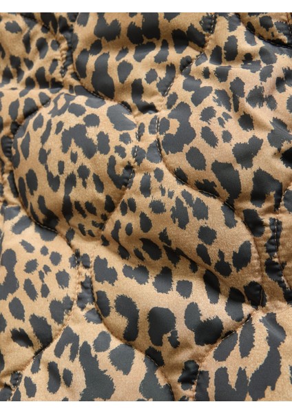 Kız Çocuk Kahverengi Lightweight Kapitone Puffer Şişme Ceket modelleri