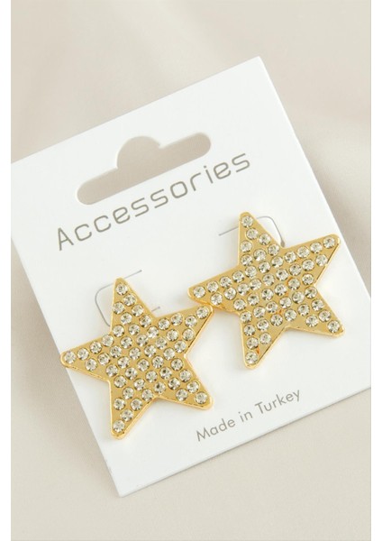 Yıldız Yeni Sezon Taşlı Küpe