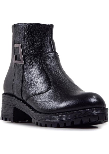 Siyah Kadın Hakiki Deri Bot 562.74