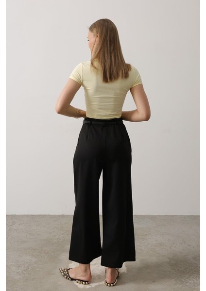 Kemer Pens Detaylı Pantolon - Siyah fırsatları