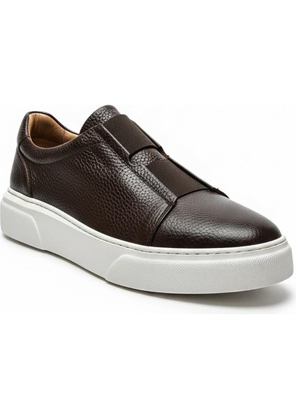 Kahverengi-Beyaz Erkek Hakiki Deri Ayakkabı 632.2532