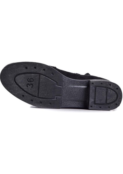 Siyah Süet Kadın Çizme 097.972.K.20711 fırsatları