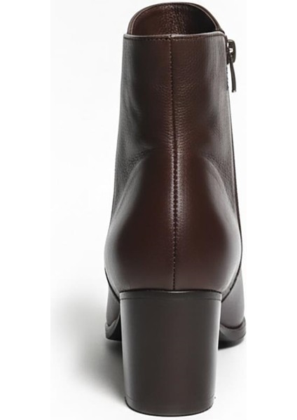 Kahverengi Kadın Hakiki Deri Topuklu Bot 039.353 modelleri