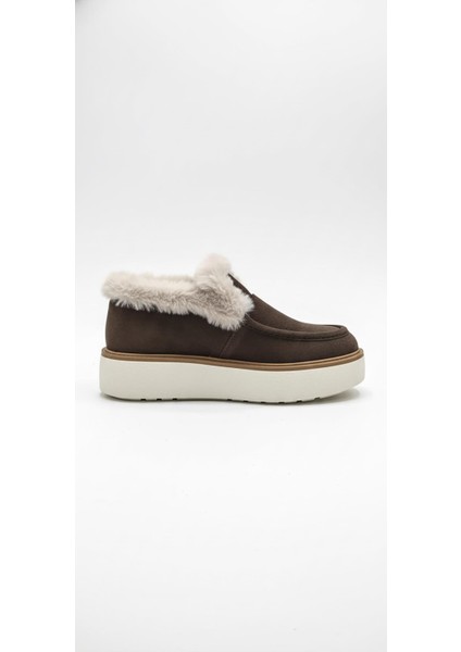 Kahverengi Süet Kadın Hakiki Deri Bot 597.1421 fiyatları