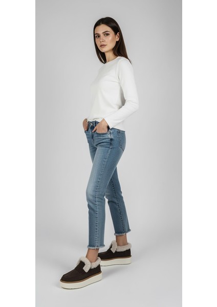 Kahverengi Süet Kadın Hakiki Deri Bot 597.1421 fırsatları