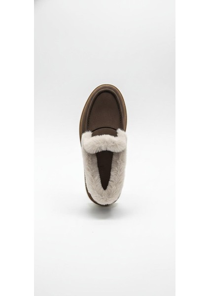 Kahverengi Süet Kadın Hakiki Deri Bot 597.1421