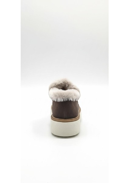 Kahverengi Süet Kadın Hakiki Deri Bot 597.1421