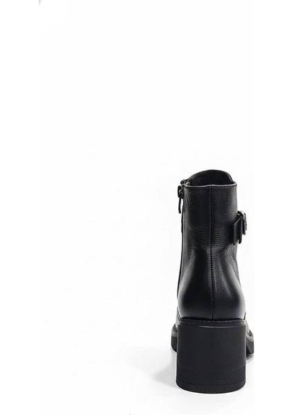 Siyah Kadın Hakiki Deri Topuklu Bot 039.1101 indirimleri