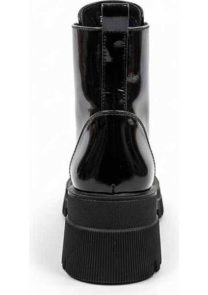 Siyah Rugan Kadın Hakiki Deri Topuklu Bot 712.2332 modelleri