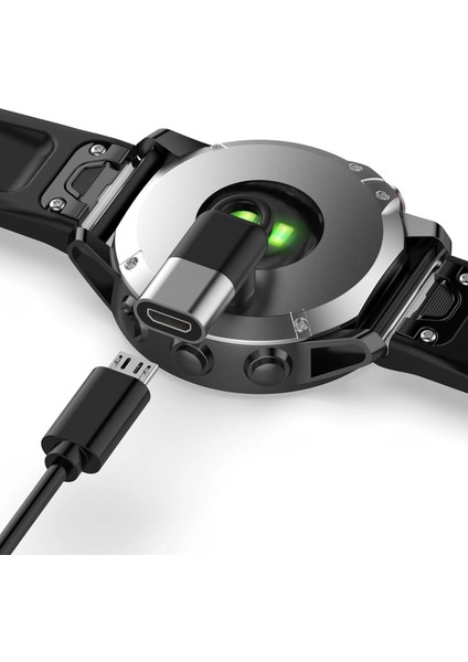 Caseonn Garmin Fenix 6 Sapphire Titanium Taşınabilir Şarj Dönüştürücü Adaptörü Micro USB fiyatları