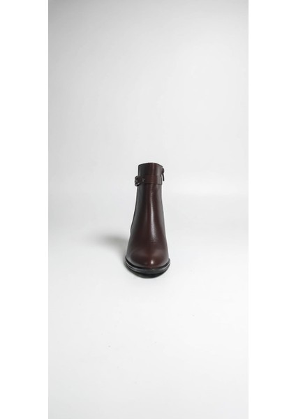 Kahverengi Kadın Hakiki Deri Topuklu Bot 039.203 fiyatları