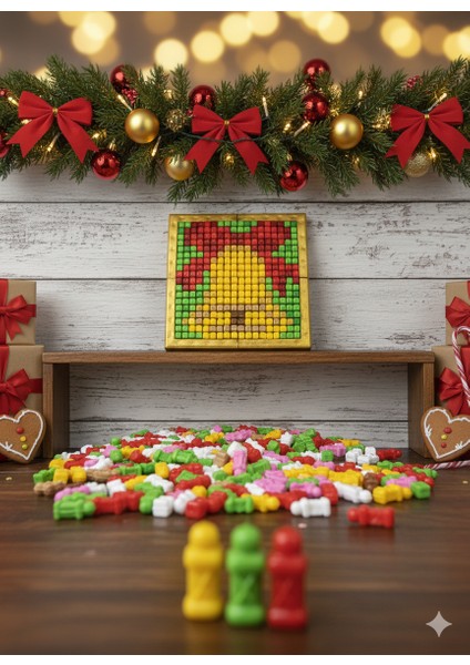 Flexi Piksel Sanat Kiti – Yılbaşı Temalı Piksel Sanatı - Mozaik - 10*10 cm - PFY1006 fiyatları
