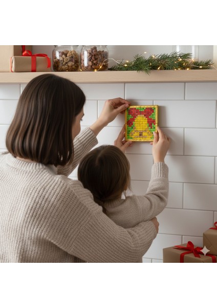 Flexi Piksel Sanat Kiti – Yılbaşı Temalı Piksel Sanatı - Mozaik - 10*10 cm - PFY1006 modelleri
