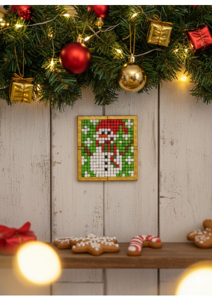 Flexi Piksel Sanat Kiti – Yılbaşı Temalı Piksel Sanatı - Mozaik - 10*10 cm - PFY1007 modelleri