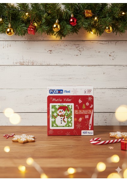 Flexi Piksel Sanat Kiti – Yılbaşı Temalı Piksel Sanatı - Mozaik - 10*10 cm - PFY1007 fiyatları