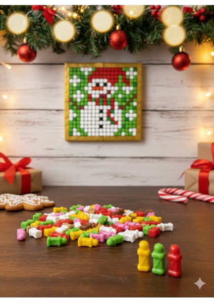 Flexi Piksel Sanat Kiti – Yılbaşı Temalı Piksel Sanatı - Mozaik - 10*10 cm - PFY1007