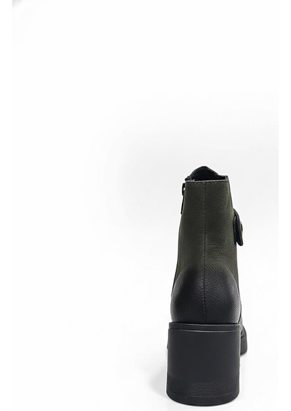 Yeşil Kadın Hakiki Deri Topuklu Bot 039.1101 indirimleri