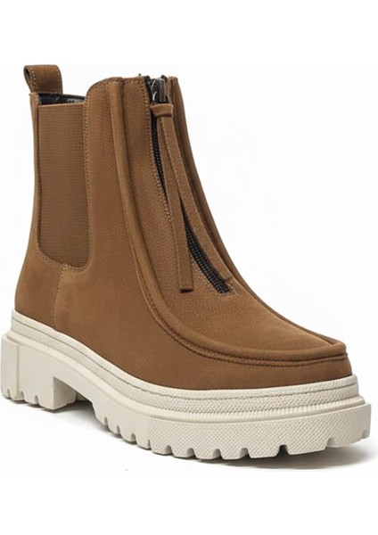 Taba Nubuk Kadın Hakiki Deri Bot 074.616